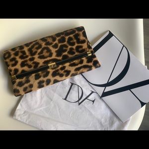 Diane Von Fustenberg DVF Leopard Clutch